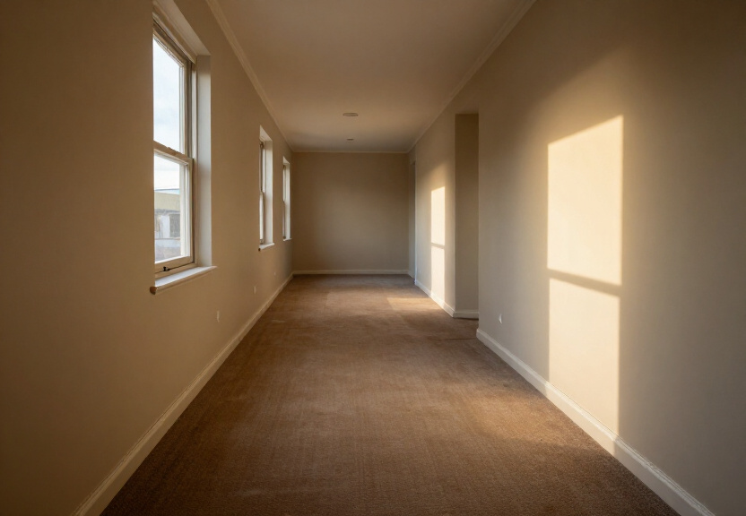 Restored living room in Sans Souci after flood restoration